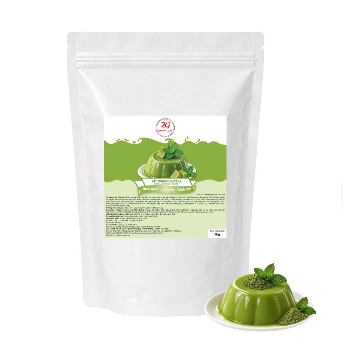Bột Pudding Matcha - 抹茶布丁粉