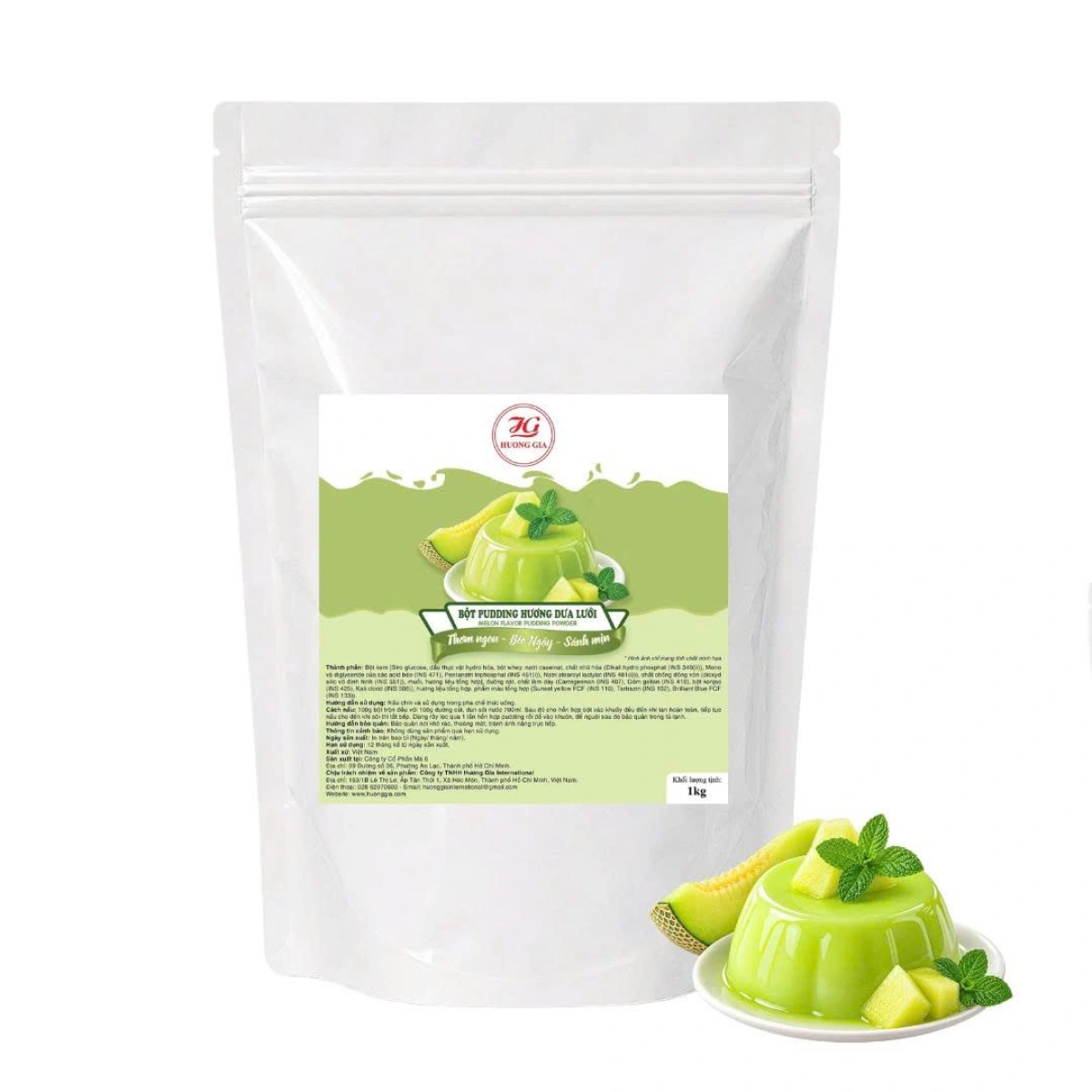 Bột Pudding hương dưa lưới - 哈密瓜布丁粉