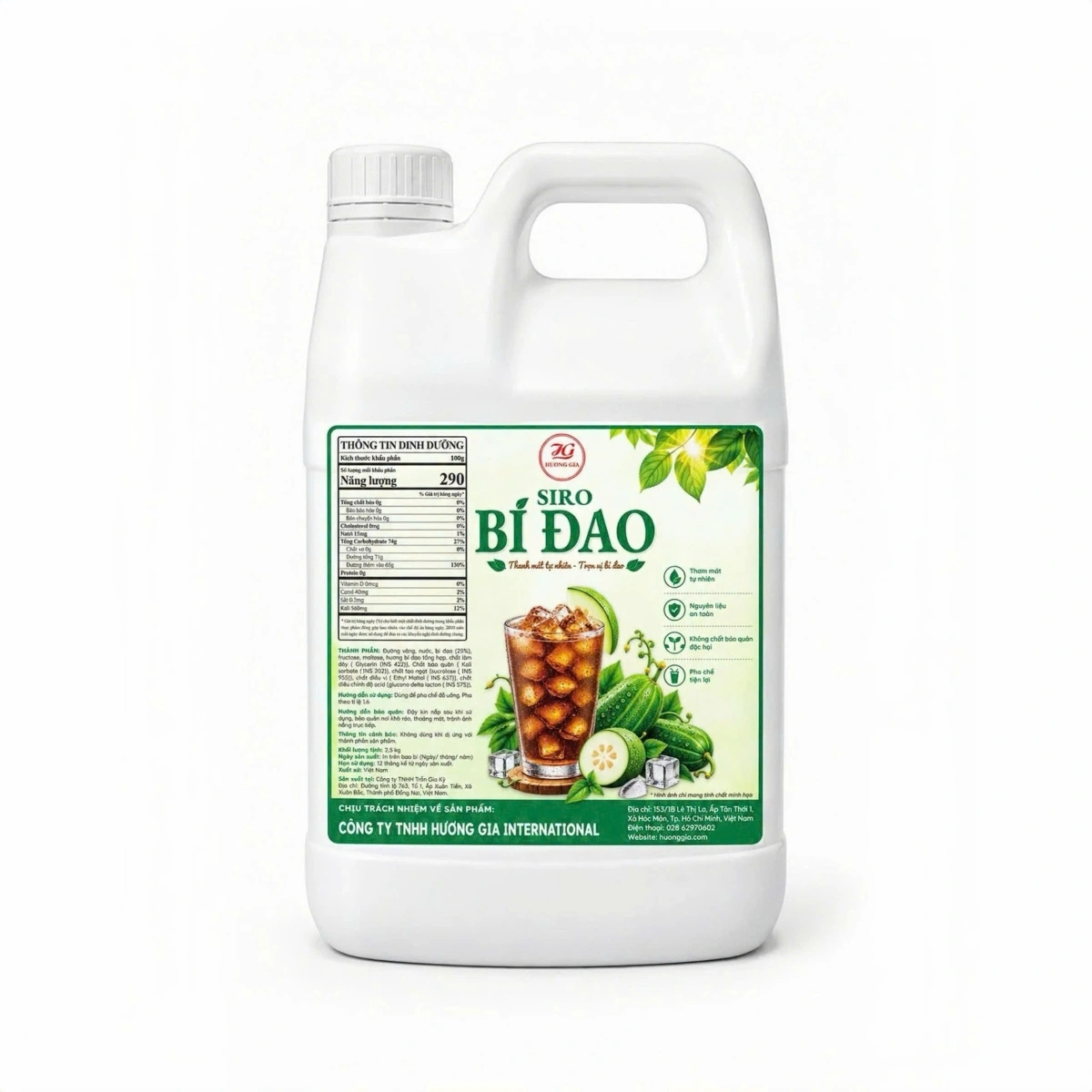 Siro bí đao Hương Gia - Hương Gia 冬瓜糖浆