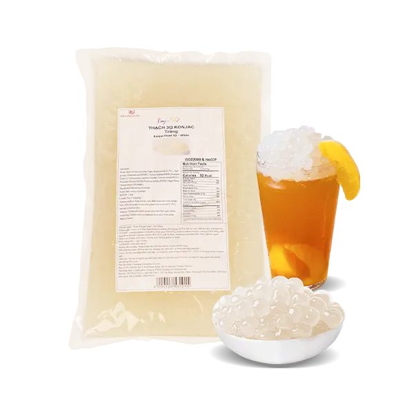 Thạch konjac 3Q trắng  白色 3Q蒟蒻晶球